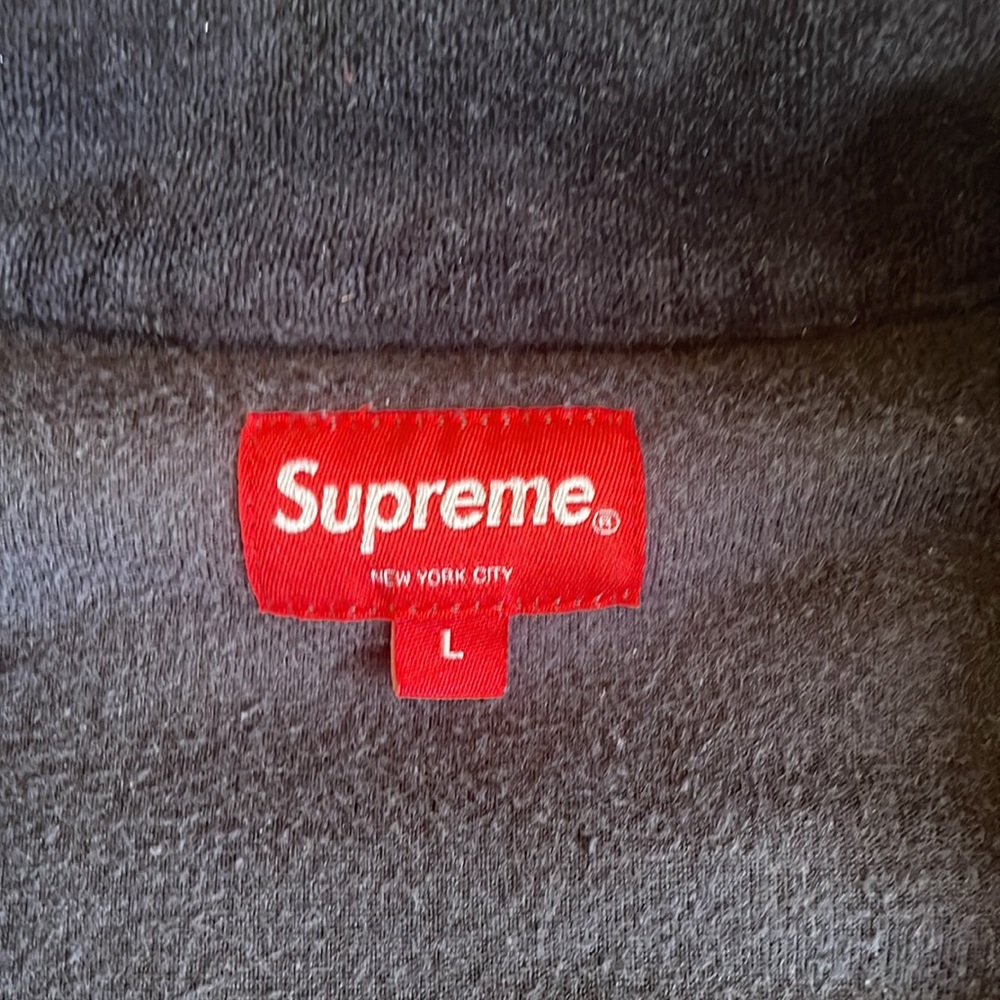 Supreme FW 2017 Retro Velour Half Zip - Picture 2 of 2